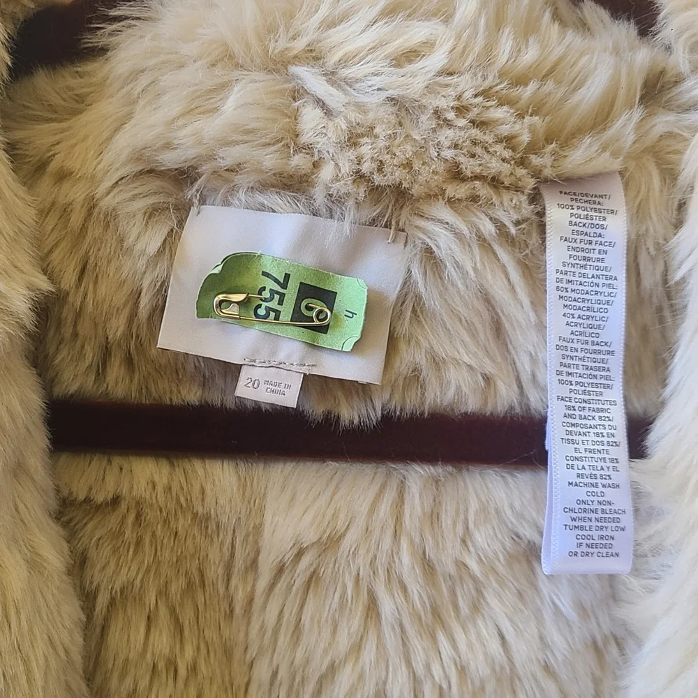 LOFT Plus Faux Suede & Fur Vest Reversible Waterfall 20 - Picture 4 of 5